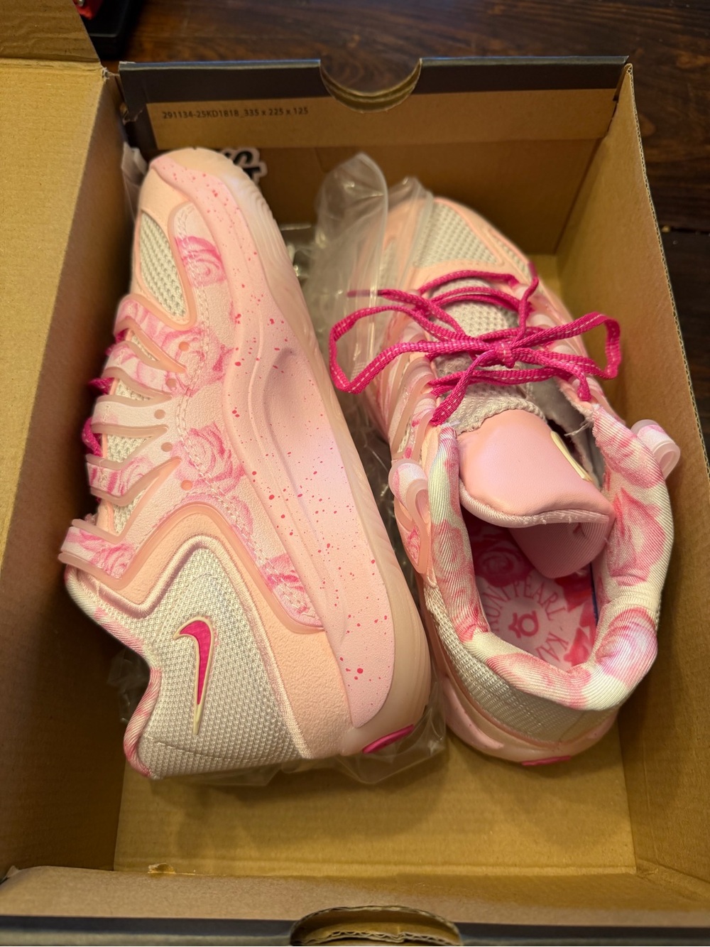 Pearl Pink and Hot Pink Kids' Sneakers